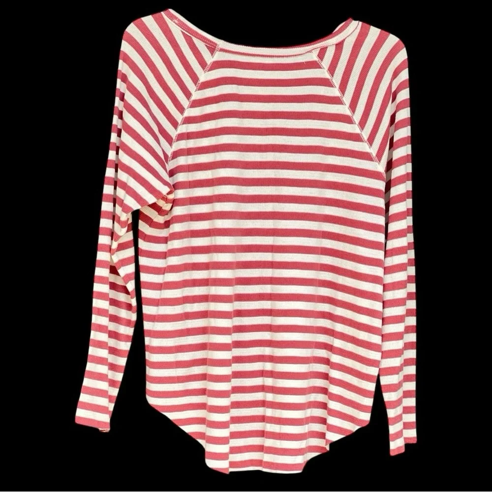Women's True Craft Curvy 1X Striped Long Sleeve Shirt Frazzled Ends